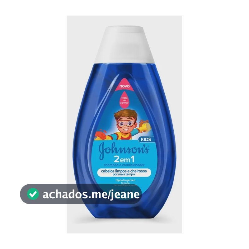 2 em 1 Shampoo e Condicionador Infantil JOHNSON’S 400ml