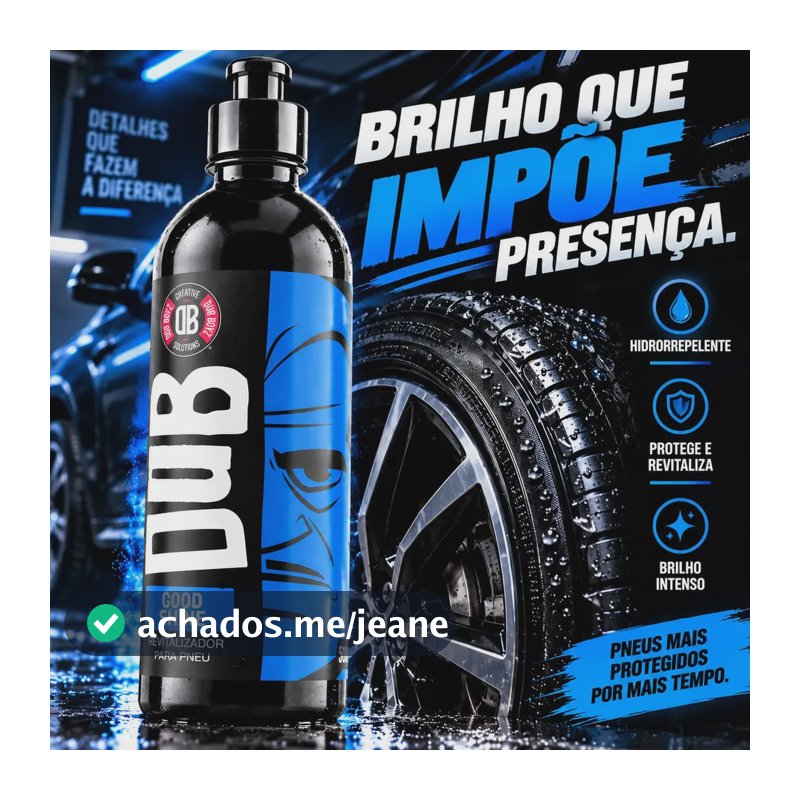 Good Shine Revitalizador De Pneus Brilho Intenso Pretinho Hidrorrepelente Proteção Para Borracha Pneu Automotivo 500ml