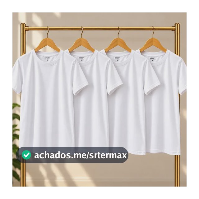 Kit 4 Camisetas Básicas Lisas 4 Pretas/lisa Liso P Lisa