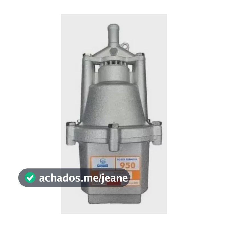 Bomba De Água Gribbo 950 Submersa Vibratória 450w 3/4 220v
