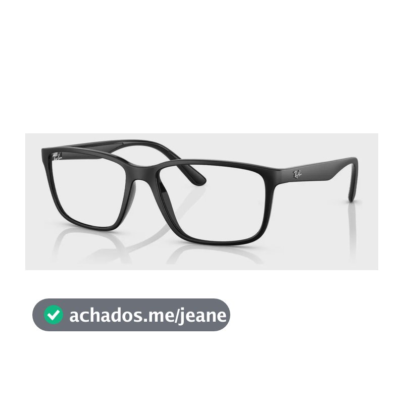 Armação Óculos Ray Ban Rx7207l 8164 57 Cor Preto