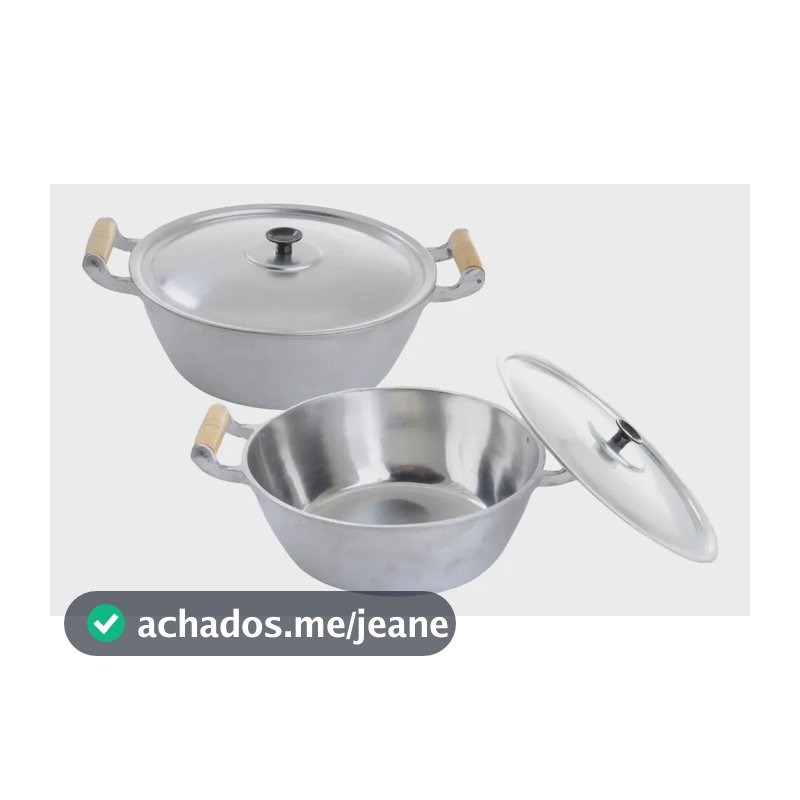 Conjunto De Panelas Alumínio Fundido Grosso Nº22 E Nº24 10
