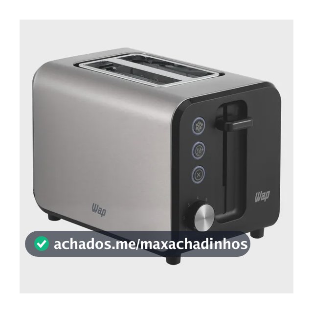 Torradeira Elétrica WAP WTE1 7 Níveis de Tostagem 900W 127V
