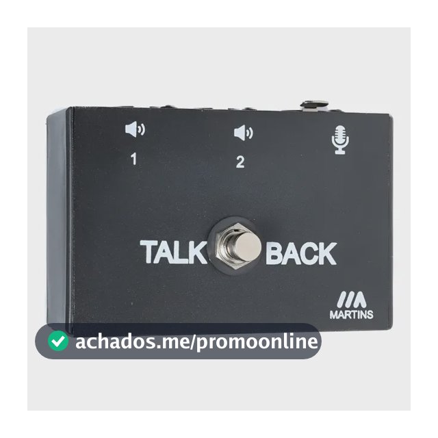 Pedal Talkback Martins Tb-st-01 - Comunicação In-ear  Líder