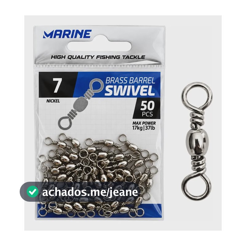 Girador Marine Bbs Níquel Pesca Peixes Pequeno Médio Núm 7