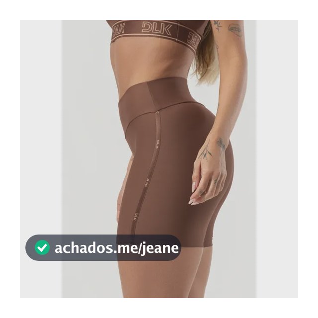 Bermuda Fitness Feminina Elástico Fino Lateral Activity Dlk