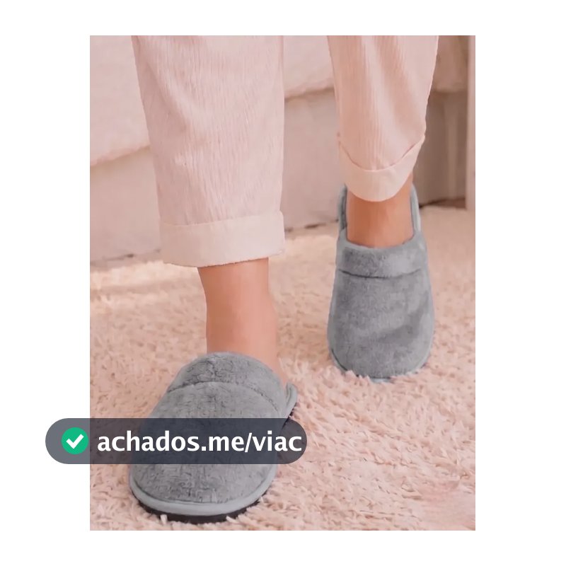 Pantufa Chinelo De Quarto Unissex Antiderrapante Ultra Macio Mescla 41/42