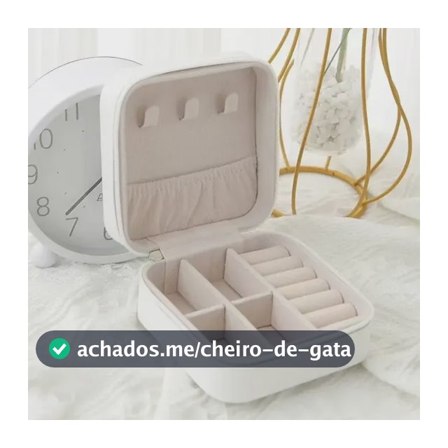 Kit 5 Porta Jóias Portátil Viagem Estojo Maleta Caixa Couro