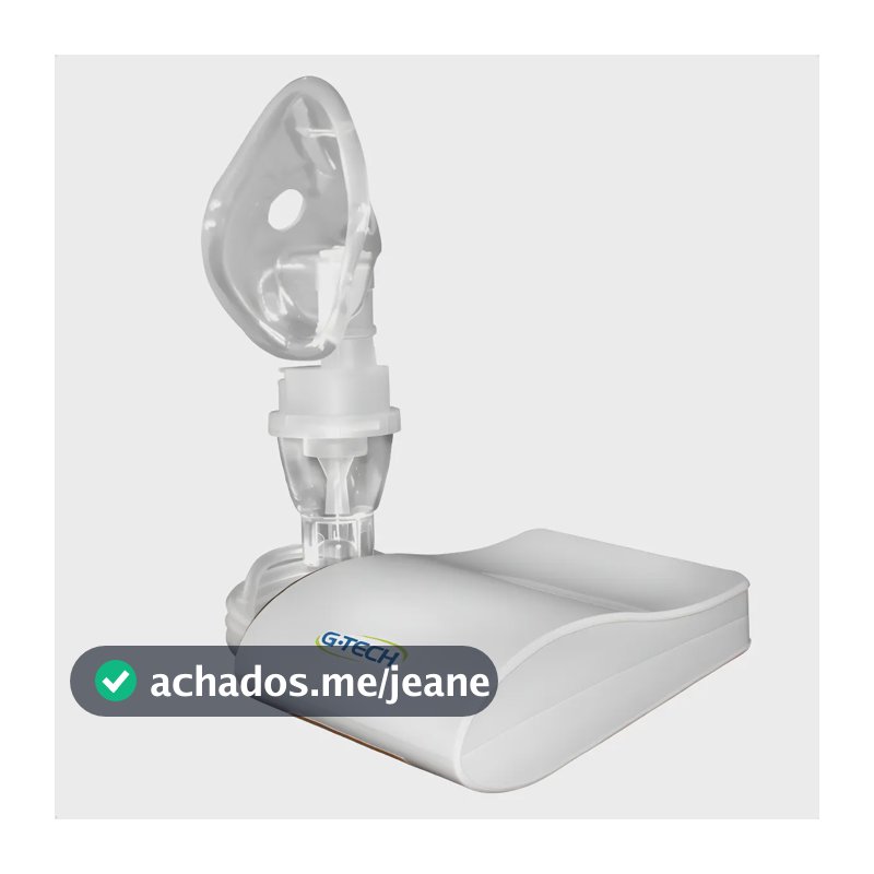 Inalador Nebulizador Compressor Gtech Infantil Adulto Bivolt Branco 127/220v