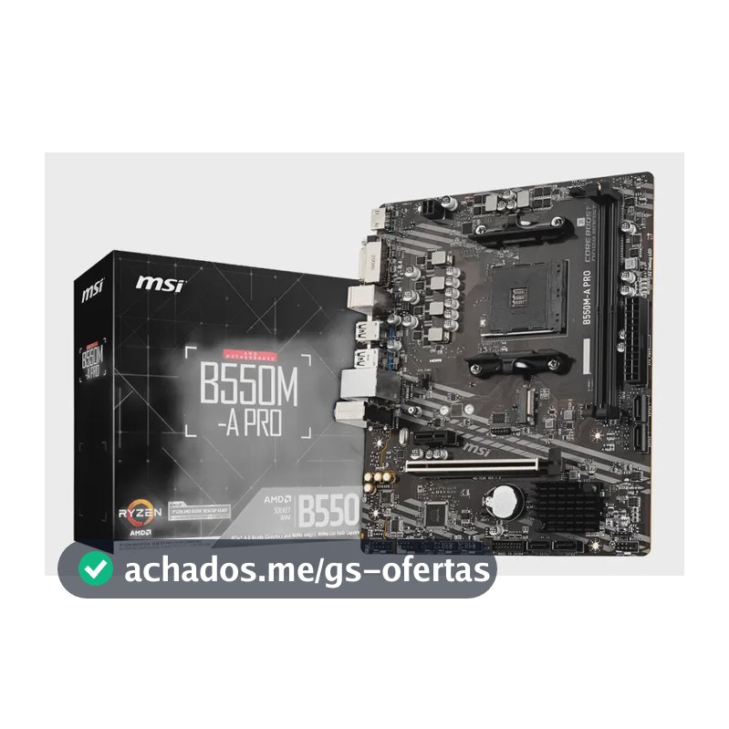 Placa-mãe Am4 Msi B550m A Pro Msi
