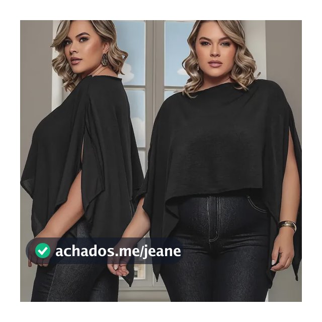 Blusa Cropped Bata Capa Plus Size Multiformas Com Top Faixa