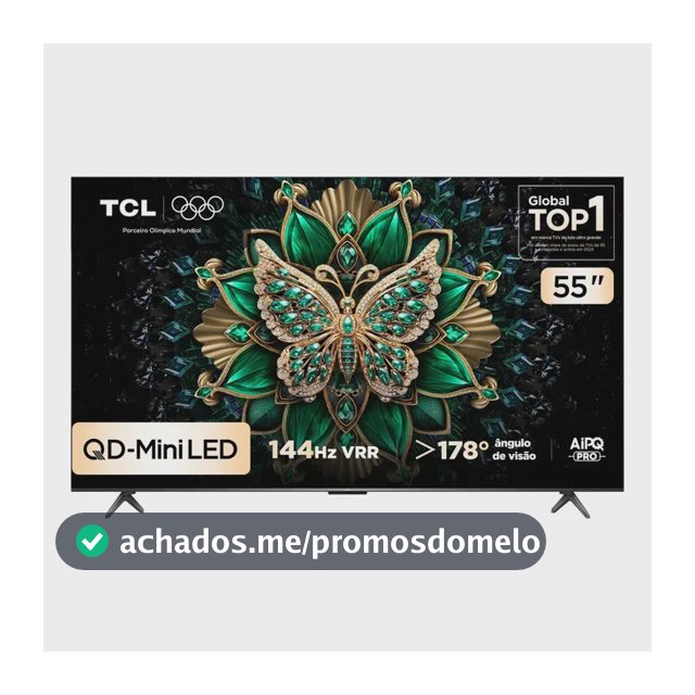 Smart Tv Tcl 55 Polegadas Qd-Mini Led 4k C6k Wifi Bluetooth Google Tv 4 Hdmi 144hz Hdr10+ 55c6k