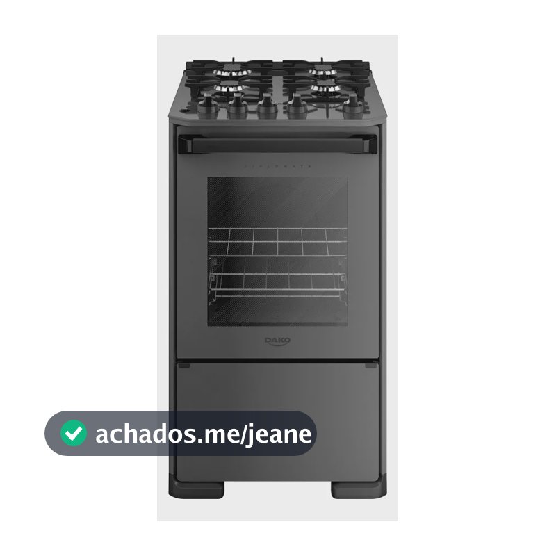 Fogao Gas 4q Diplomata Tit 26 Titanium 127/220v