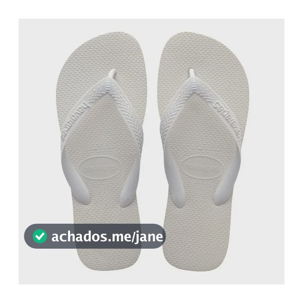 Chinelo Unissex Top Havaianas Liso Branco