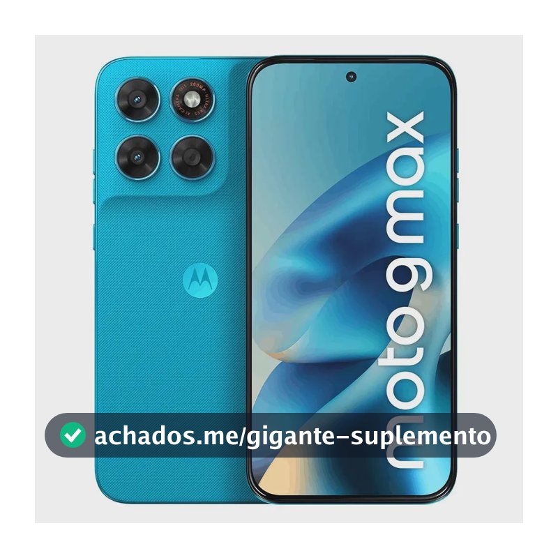 Smartphone Motorola Moto G Max 5g - 256gb 8gb Ram + 16gb Ram Boost, Câmera 200mp, Ois, Tela 1.5k Extreme Amoled 120hz, Ip68 E Ip69 - Azul Claro