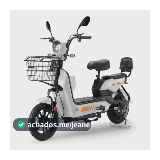 Bicicleta Elétrica Tcn Basket Branca Com Autonomia De 40km Branco