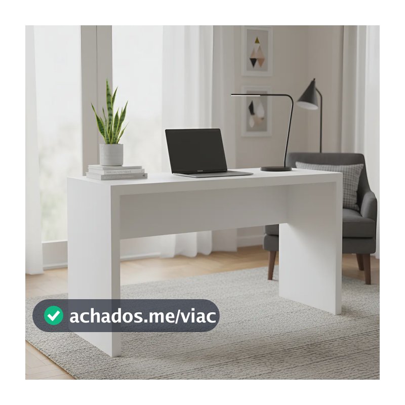 Mesa Escrivaninha Moderna para Escritório 127cm Tecnomóbili