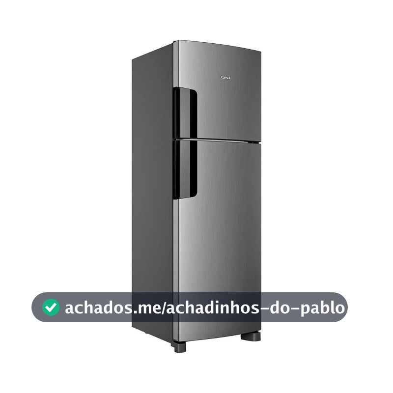 Geladeira Consul Frost Free 377 Litros Duplex Inox CRM44MK