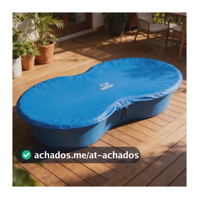 Capa Piscina 1000 Litros Feijão Azul Proteção Resistente Azul