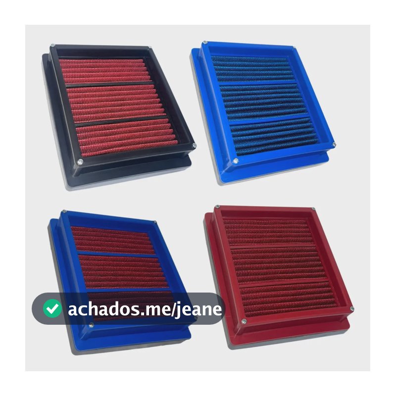Filtro Ar Esportivo Lavável Titan Fan125 150 Bros Xre190 Pop