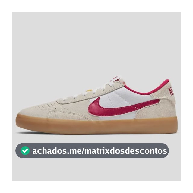 Tênis Nike Sb Heritage Vulc Masculino Bege/vermelho 43 Br