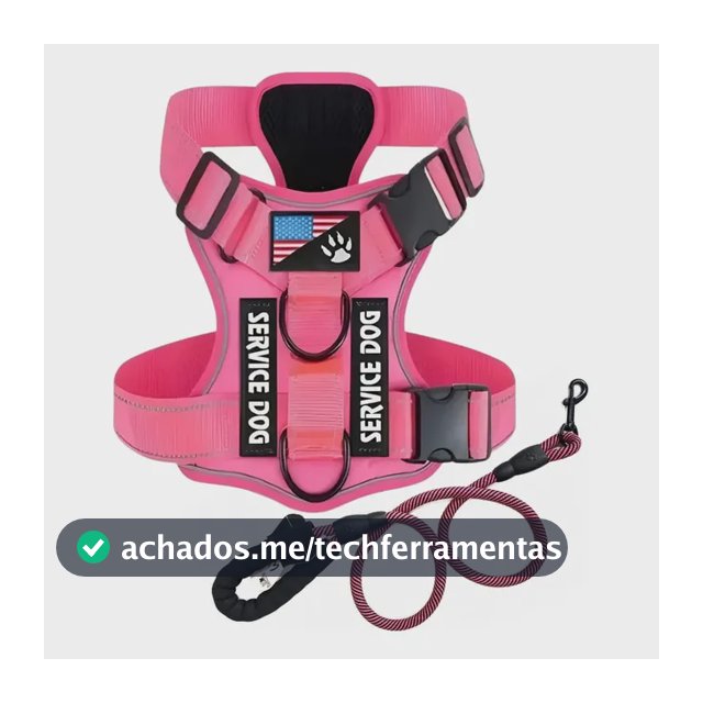 Coleira Peitoral Premium + Guia Reforçada Cão Médio E Grande