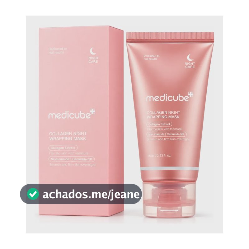 Medicube Máscara Noturna Coreana Colágeno 75ml Glow Todo Tipo De Pele