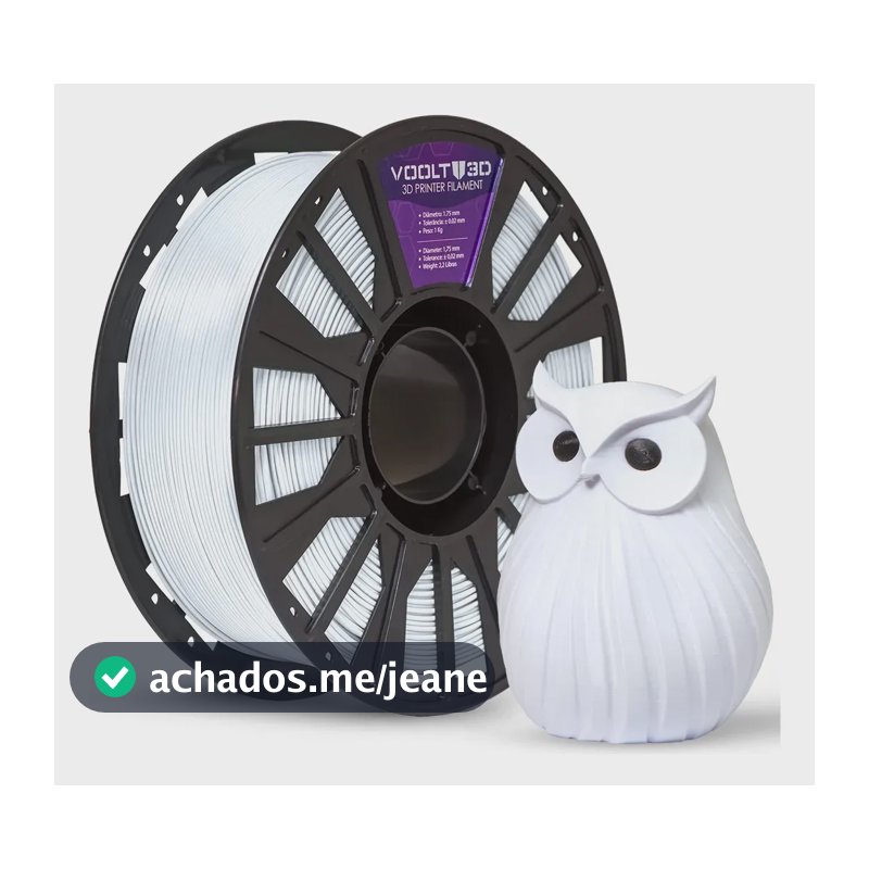 Filamento Pla Branco Dental 1kg Imprimindo Mundo Voolt3D