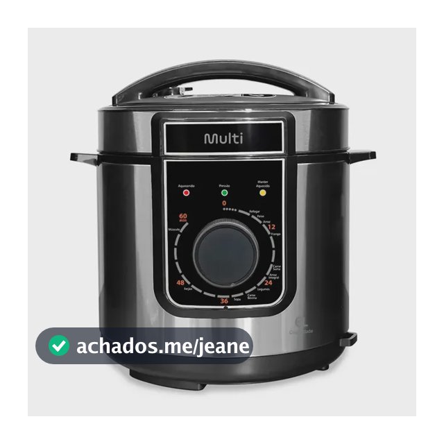 Panela de Pressão Elétrica Mecânica 11 Funções 6L 1000W GO50 - Multilaser