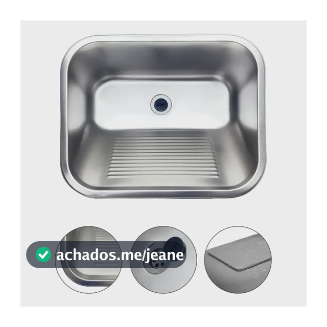 Tanque Lavanderia Aço Inox 55x45cm
