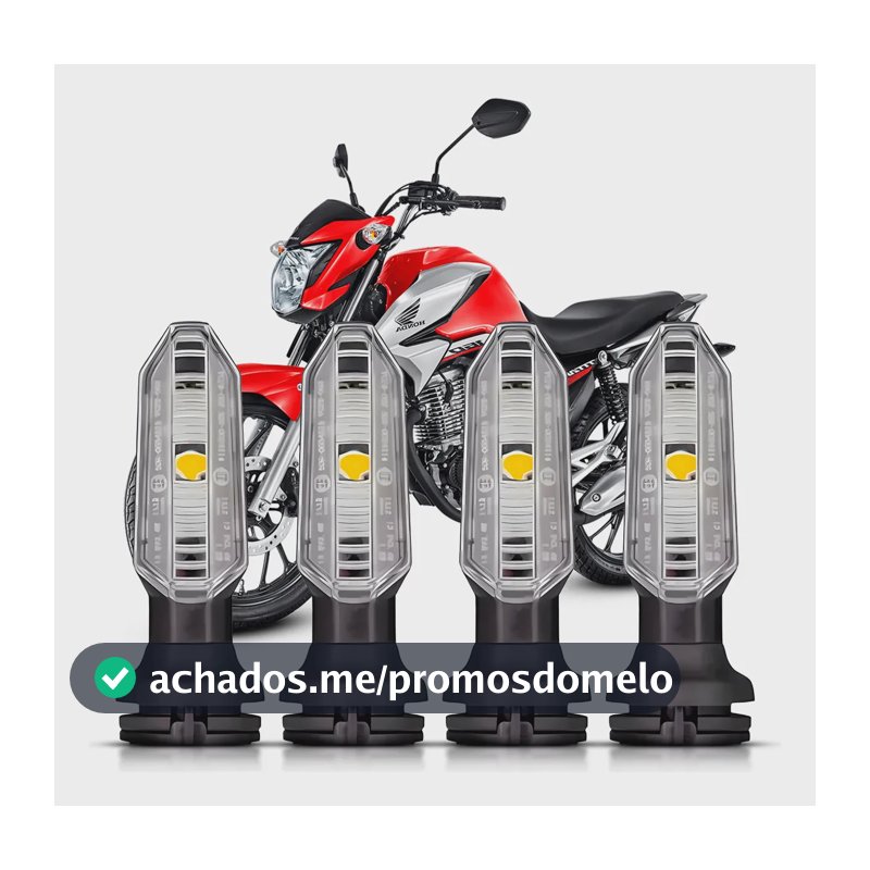 Kit 4 Pisca Led Seta Cb250 Twister Titan 160 Moto Honda