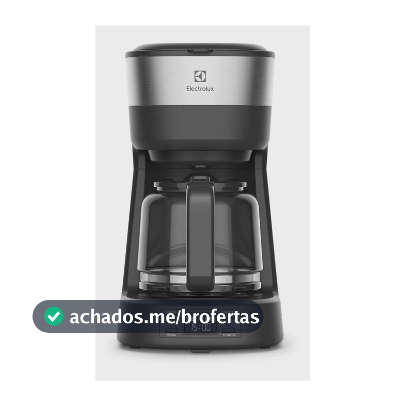 Cafeteira Elétrica Electrolux ECM25 Experience Programável Com Timer Preto E Inox