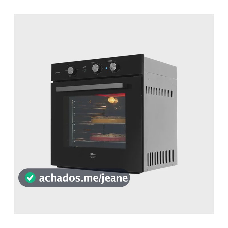 Forno Elétrico De Embutir Fischer Infinity 78l Com Air Fryer 78 Litros 60 Cm Preto Easyclean - Promo Wave