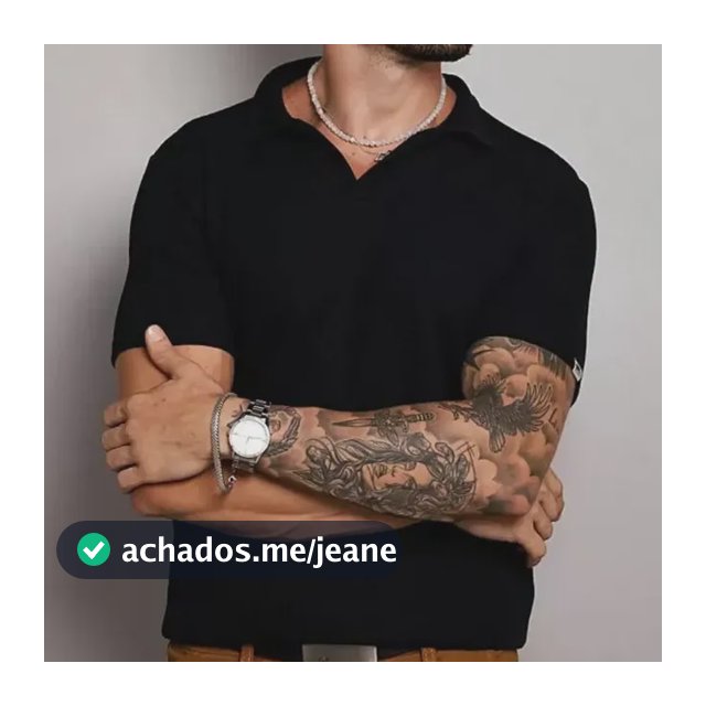 Camisa Polo Tricot M.artt Lisa Masculina Elegante