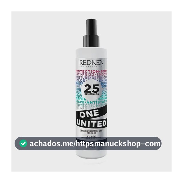 Leave-in com Proteção Térmica até 230°C, Tratamento Multibenefícios, Antifrizz e Condicionamento Leve sem Pesar, One United Redken 200ml