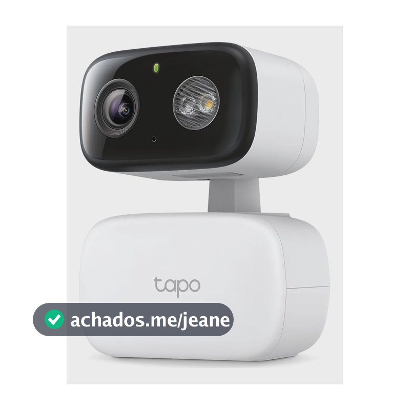 Câmera de segurança WiFi branca TP-Link Tapo C206 2k para interior/exterior