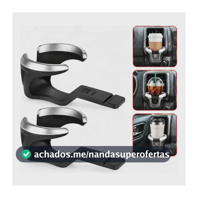 Par Porta Copo S10 Suporte Para Lata Veicular Para Chevrolet Preto