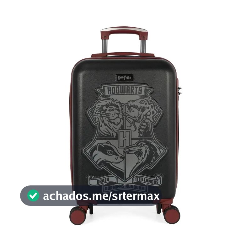 Mala De Viagem Bordo Infantil Juvenil Harry Potter Preto Harry Potter