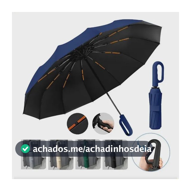 Guarda-chuva Automático Reforçado Com Alça Tipo Gancho Gt