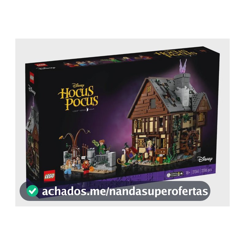 Lego Disney 21341 - Abracadabra: Chalé Das Irmãs Sanderson Quantidade De Peças 2316