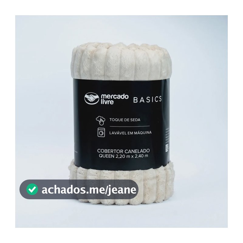 Cobertor de Microfibra Canelado Bege King Toque de Seda Mercado Livre Basics