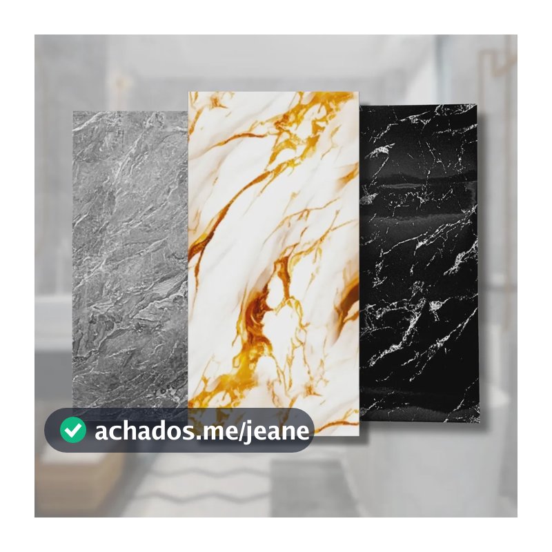 Kit 10 Painel 3d Mármore Parede Autocolante 60 X 30 Pdeals Mármore Dourado