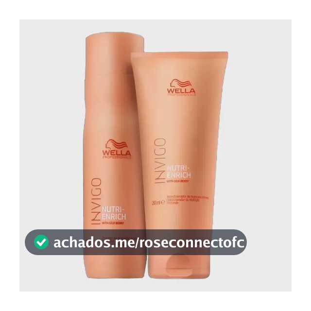 Kit Wella Invigo Nutri Enrich Shampoo 250ml + Condicionador