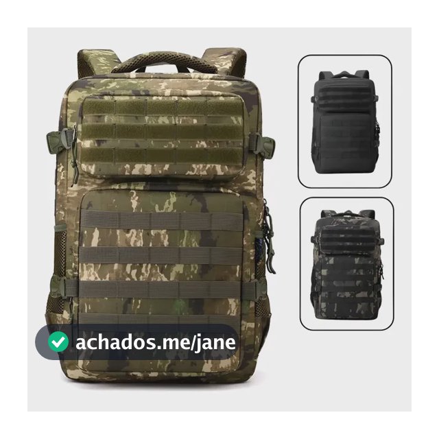 Mochila Tática Militar Impermeável 30 Litros Super Reforçada
