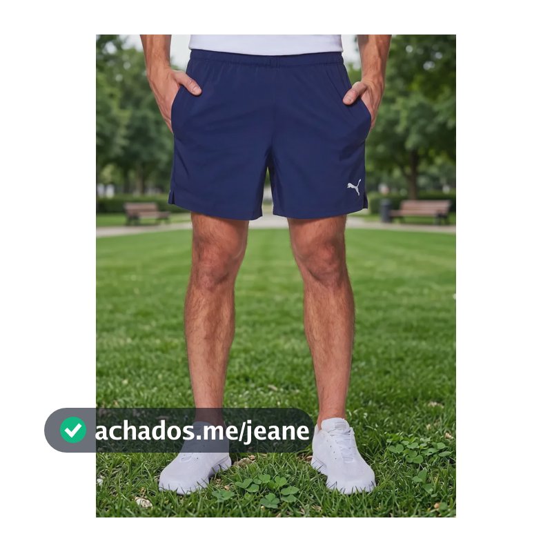 Short Masculino Tad Essentials 5  Woven Puma Puma Navy Lisa Gg