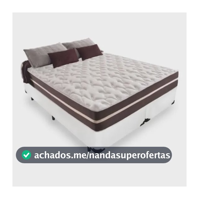 Cama Box King 193 Com Colchão Little Angel Mola Superlastic