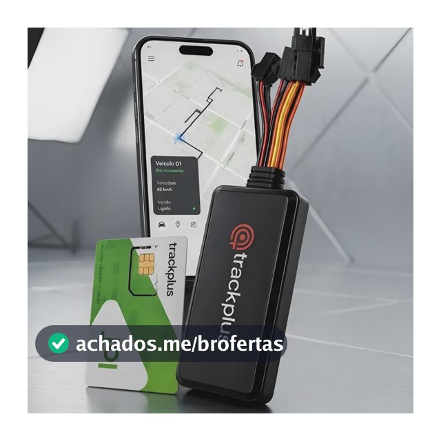 Rastreador Veicular Gps Com Chip E Aplicativo Em Tempo Real! Preto