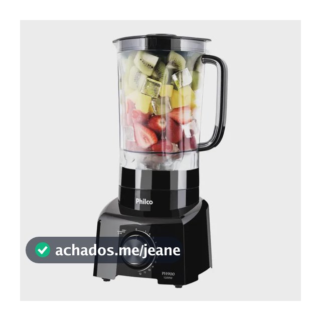 Liquidificador Philco 1200W 3L 12 Velocidades Preto PH900