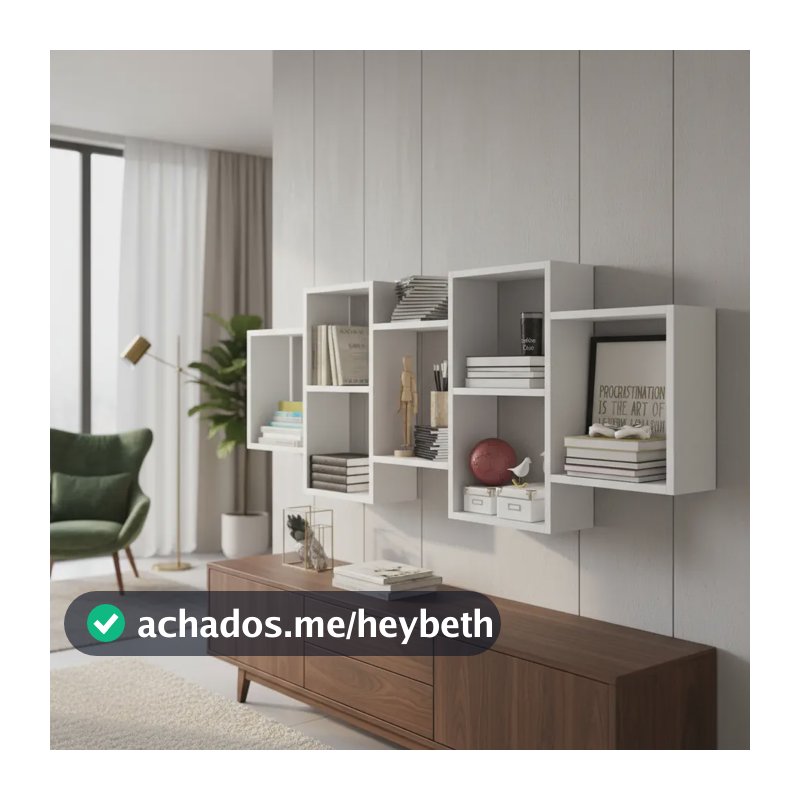 Pratileira Mdf Sinanue Nicho Decorativo Parede Sala Quarto