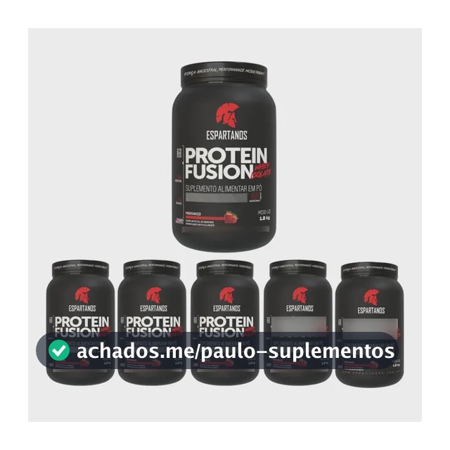 6x Protein Fusion Whey Isolate 900g - Kit Atacado Cx Fechada Morango